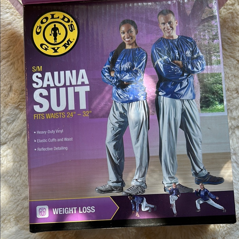 Gold’s Gym Sauna Suit – Size Small/Medium (Waist 24”–32”)